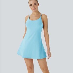 HALARA Small Backless Active Dress SPF50+ with Built-in Shorts